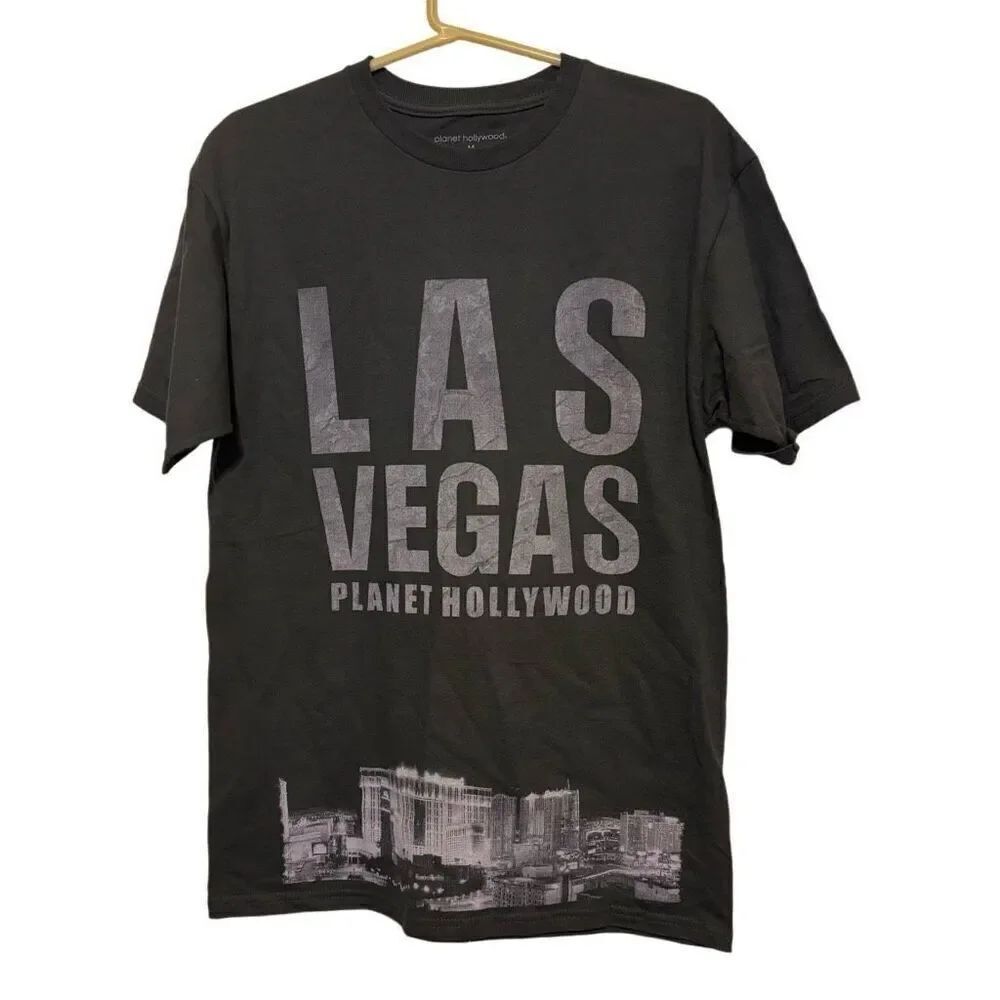 Las Vegas Planet Hollywood Size Medium Gray T-Shirt